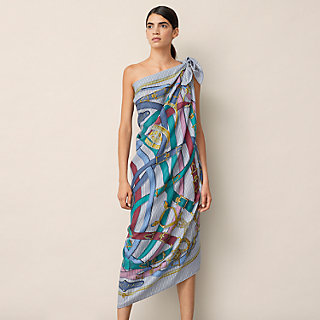 Cavalcadour Rayure shawl 140 | Hermès USA